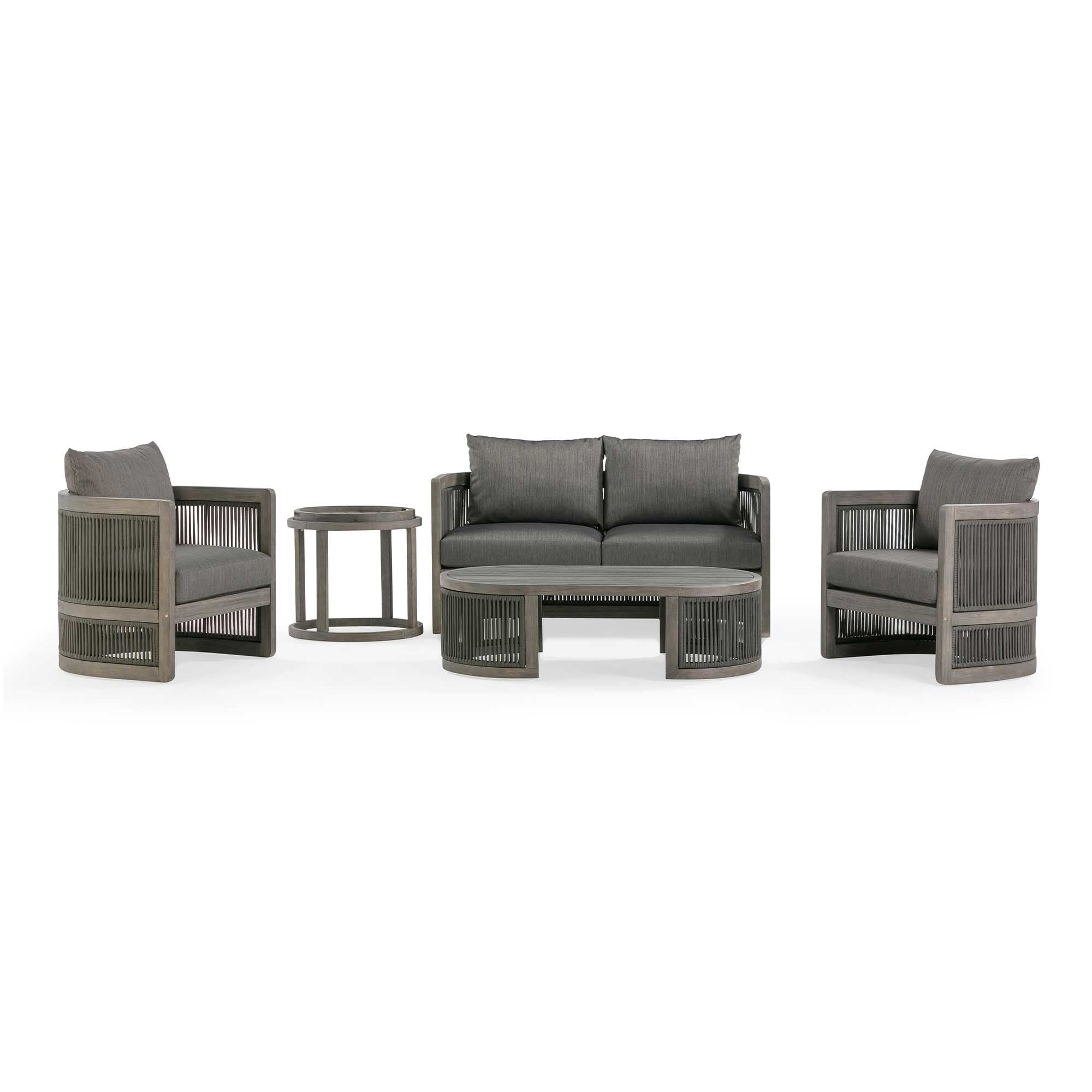 Barker and Stonehouse Tonga Grey Garden Lounge Set