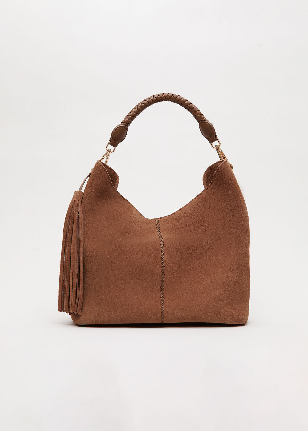 Suede Tassle Trim Bag