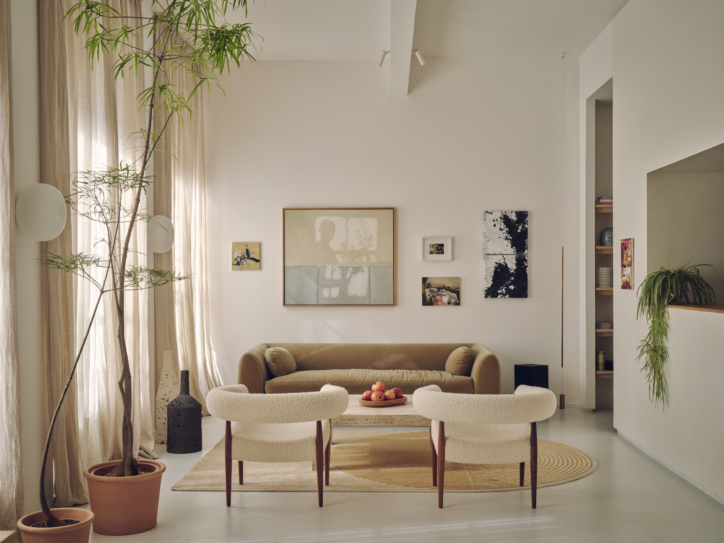 a london apartment by Piercy&amp;Co, titled Apartment 21, with wooden interior and highly crafted details and organic feel