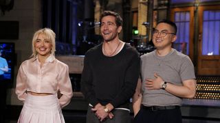 Sabrina Carpenter, Jake Gyllenhaal and Bowen Yang on Saturday Night Live