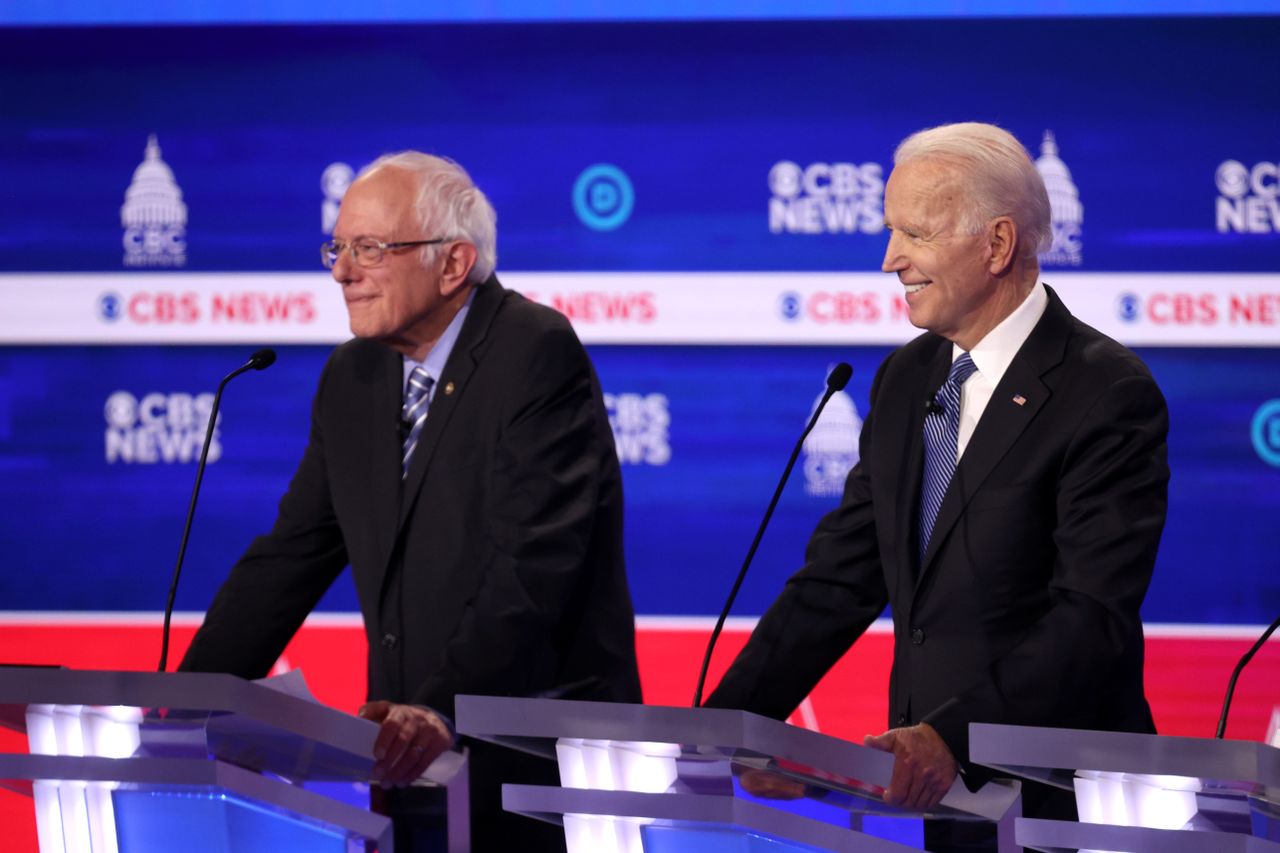 Bernie Sanders and Joe Biden.