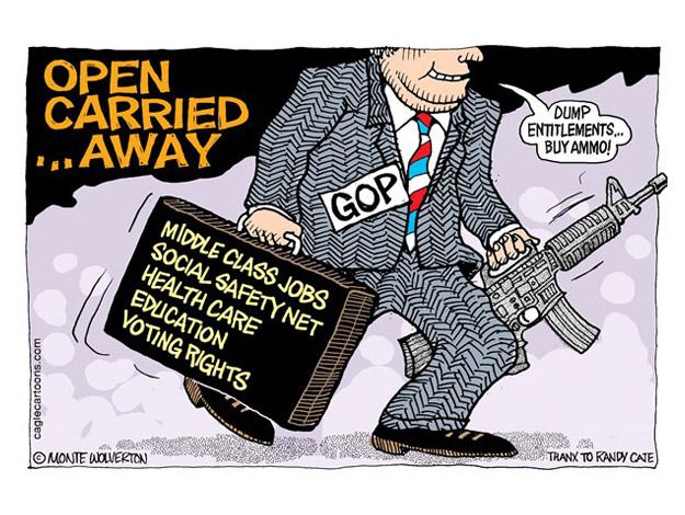 Political cartoon open carry