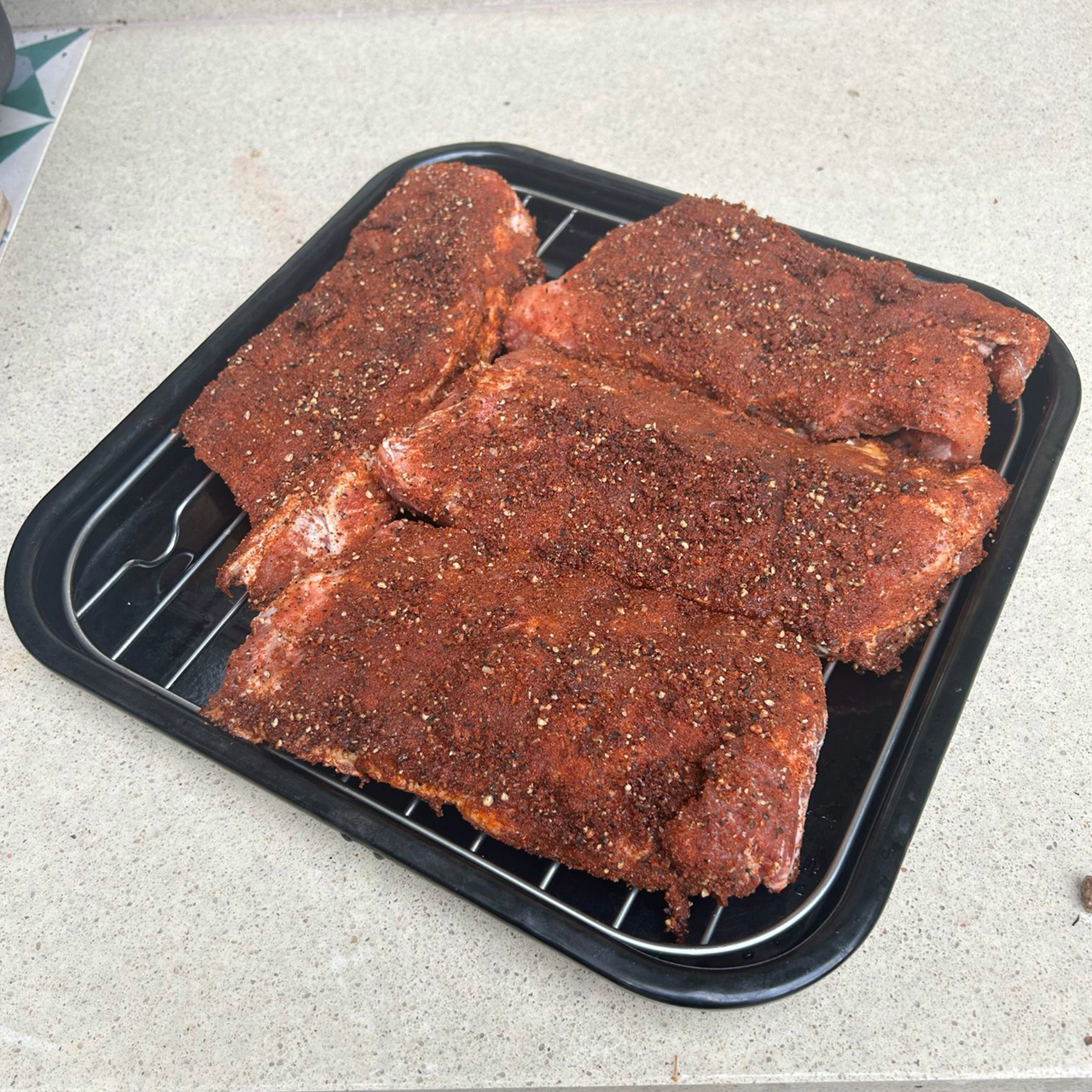 Making ribs in the Ninja Woodfire