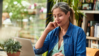 Woman working at desk