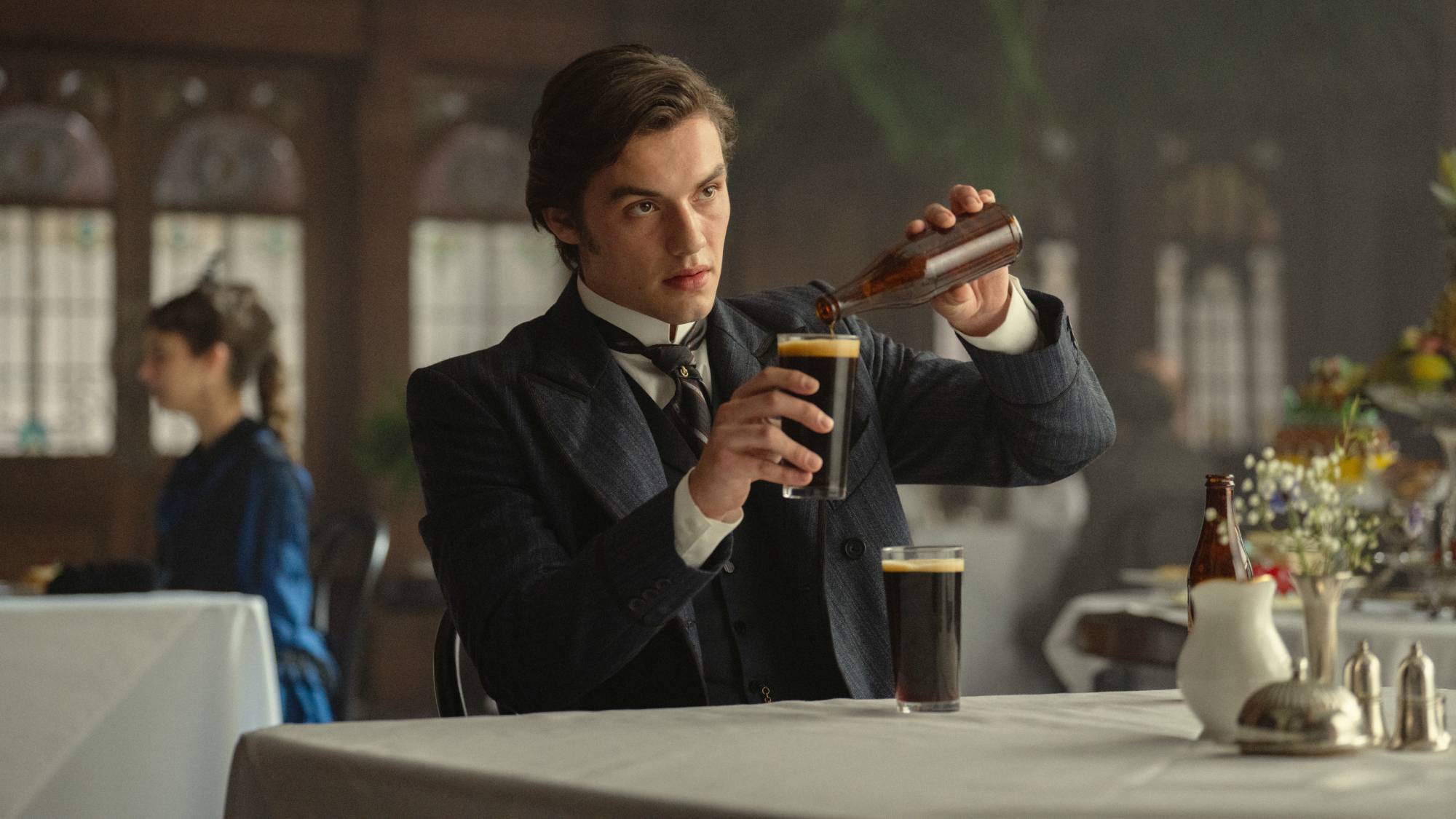 Louis Partridge as Edward Guinness in &quot;House of Guinness&quot;