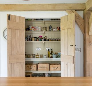 Kitchen interior design for oak frame