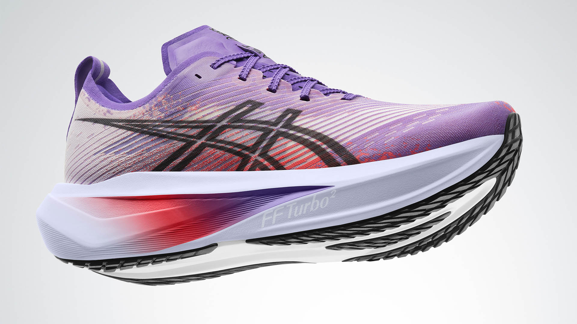 A render of the Asics Megablast running shoes