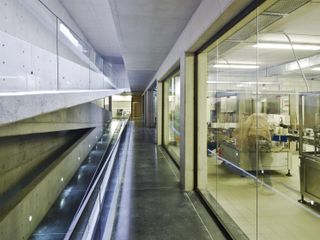 Walkway inside a building
