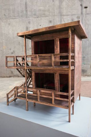 These modular brothels combine the styles of Bauhaus and Socialist Plattenbau