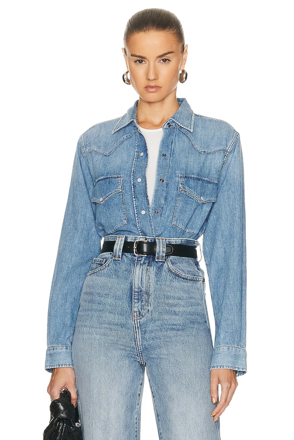 Cropped Western Shirt
