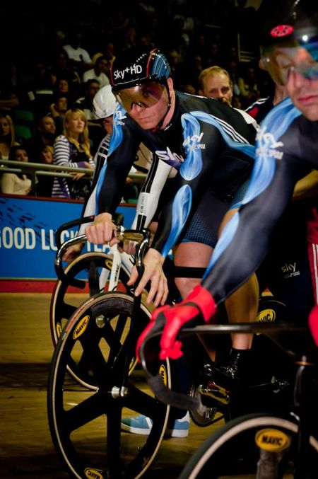 Scotland at the ready for the team sprint.
