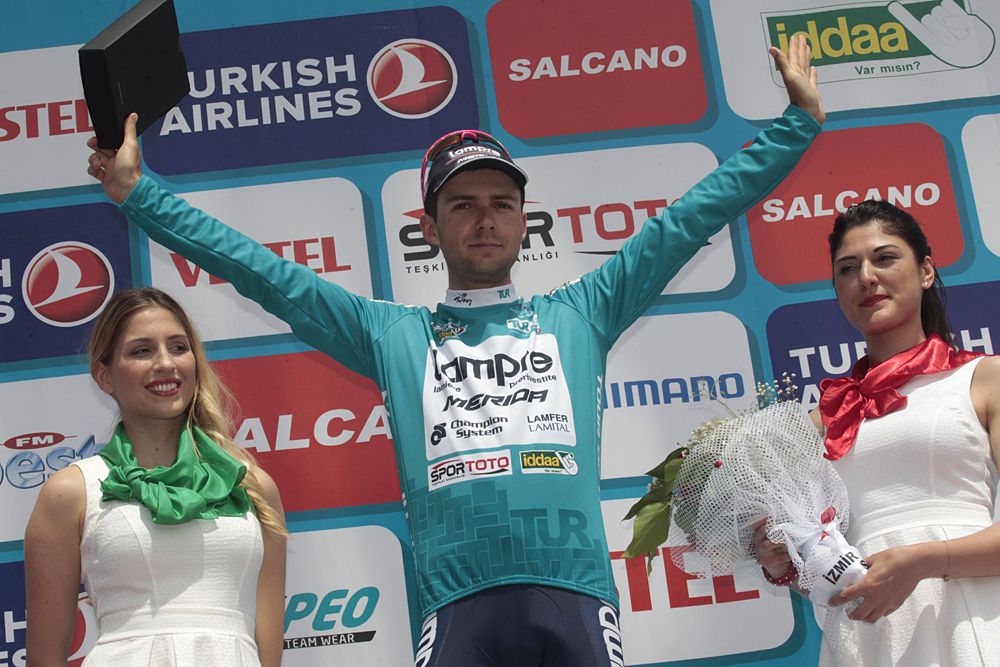 Kristijan Durasek (Cro) Lampre-Merida leads the overall GC at the Tour of Turkey into the final day