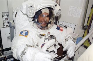 John Herrington was the first enrolled member of a Native American tribe to fly into space. Herrington logged 14 days helping to build the International Space Station in 2002.