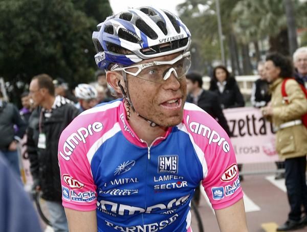 Damiano Cunego (Lampre - Farnese Vini) after the race