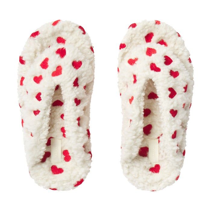 Skims, Valentine Slippers | Ruby and Marble Heart