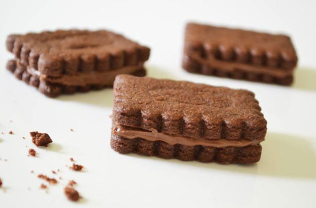 Homemade Bourbon biscuits Snack Recipes GoodtoKnow