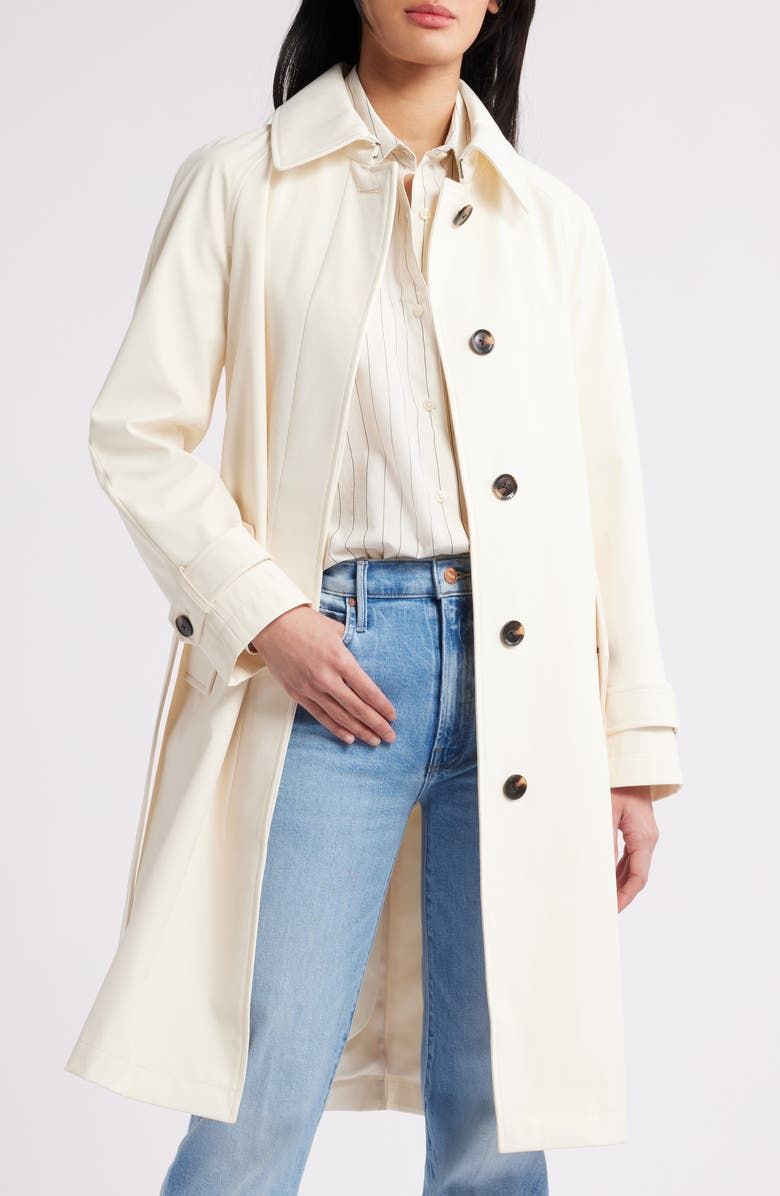 Water Resistant Belted Trench Coat