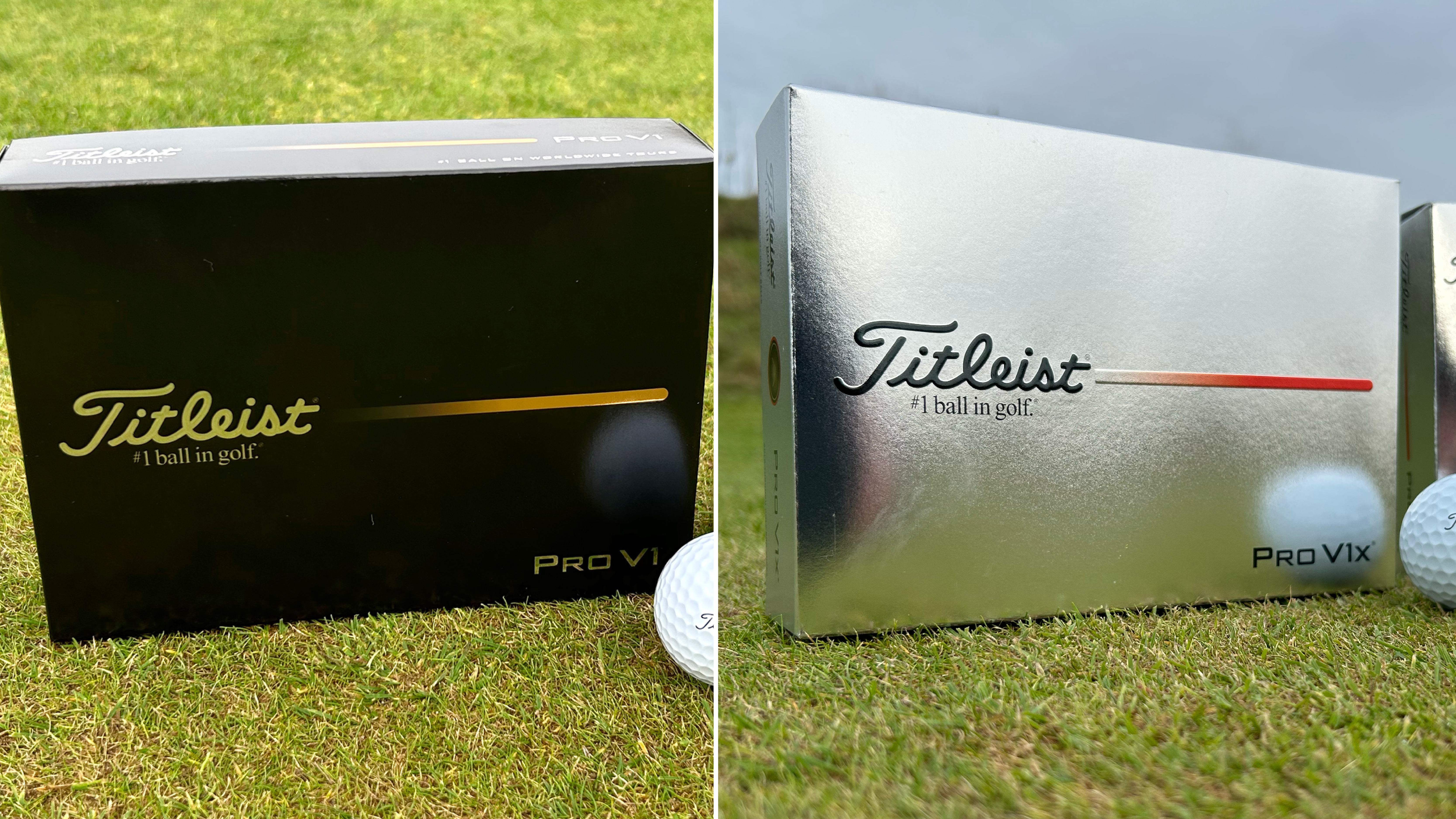Titleist 2025 Pro V1 vs Pro V1x balls