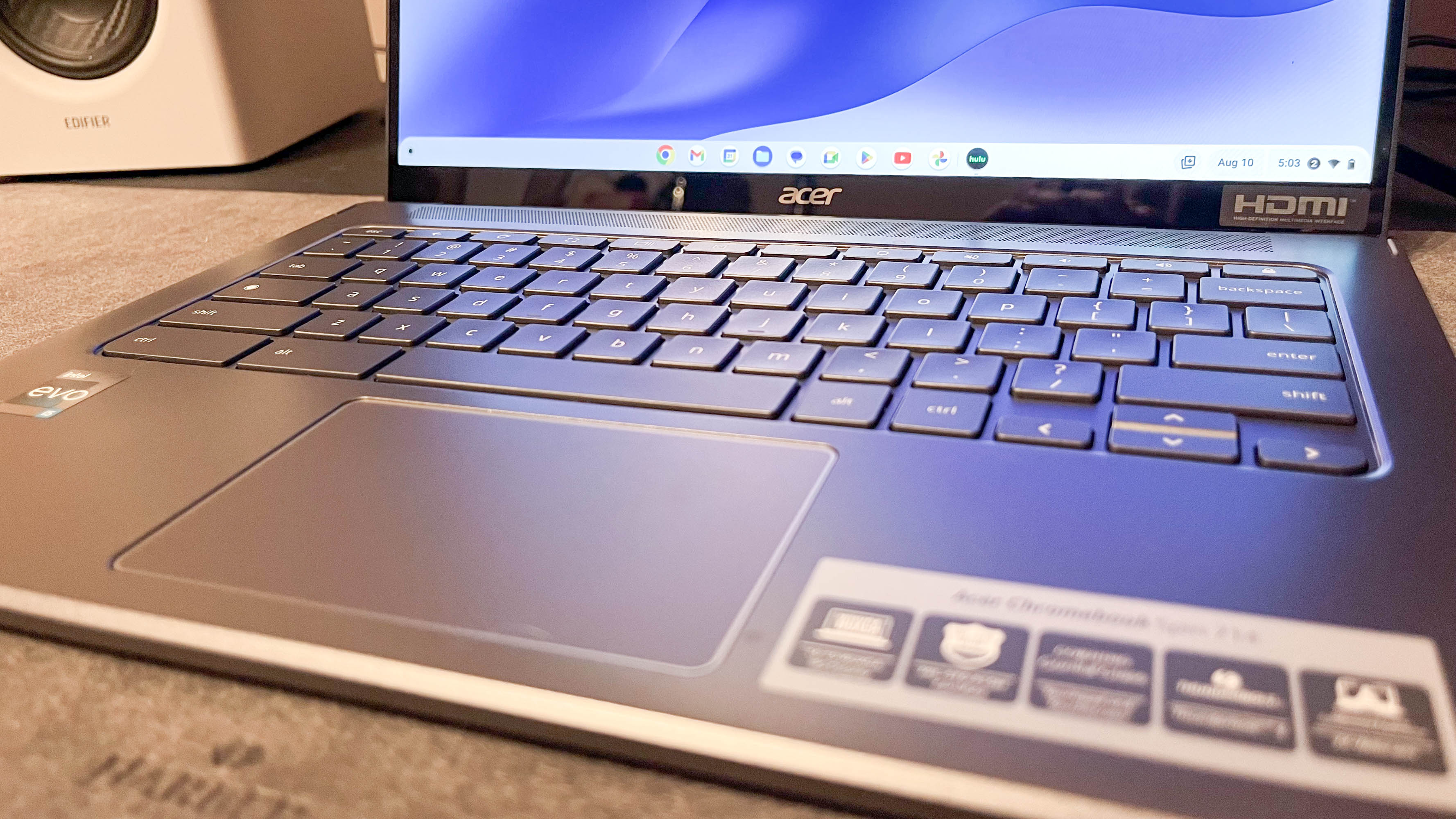 Acer Chromebook Spin 714 on a desk