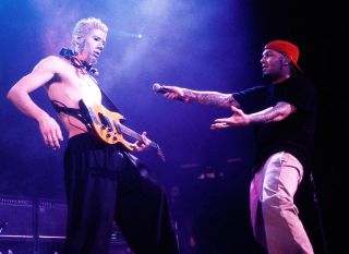 Limp Bizkit playing the Family Values Tour in 1999