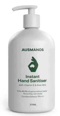 Instant Hand Sanitiser – 375ml Pump | AU$19.95 at LivCore