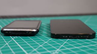 iPhone 3G and iPhone 14 Pro bottom ports
