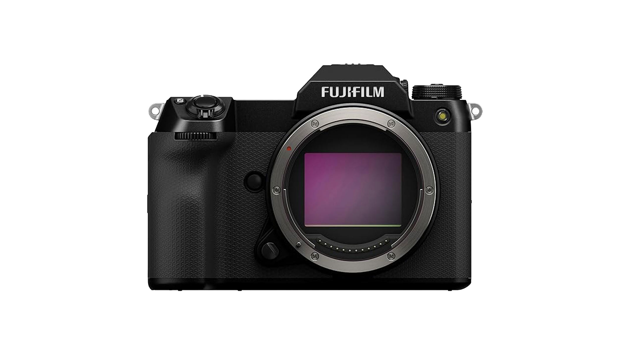 The Fujifilm GFX100S II showing its sensor
