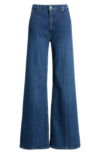 The Pintuck High Waist Wide Leg Jeans