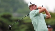 Preston Stout in action at the 2026 US Amateur Championship at Merion Golf Club
