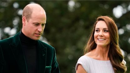 Prince William and Kate Middleton at the Earthshot Prize 2021 at Alexandra Palace, London on October 17, 2021.