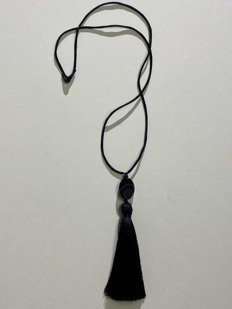 Totore Vintage Studio, Necklace with Gemstone and Tassel 