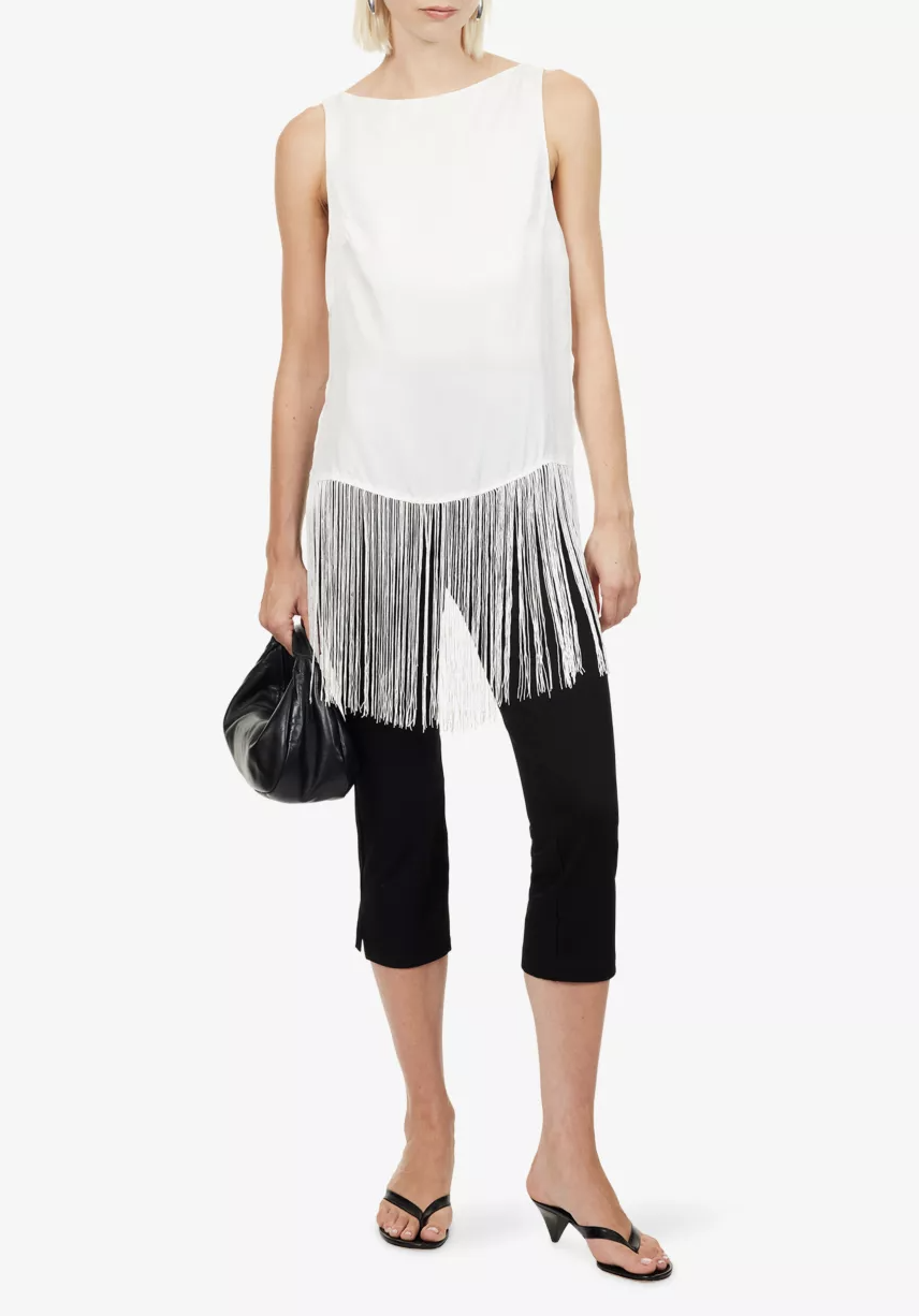 Dissh, Fiora Fringed Woven Top