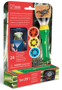 8. Natural History Museum Creepy Crawly Torch and Projector - View at Amazon