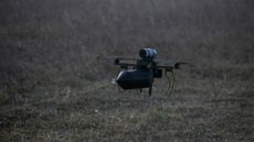 A fibre-optic drone in Ukraine