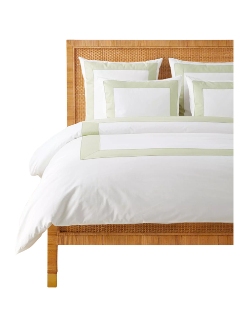 Beach Club Border Percale Duvet Cover