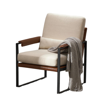 linen accent chair