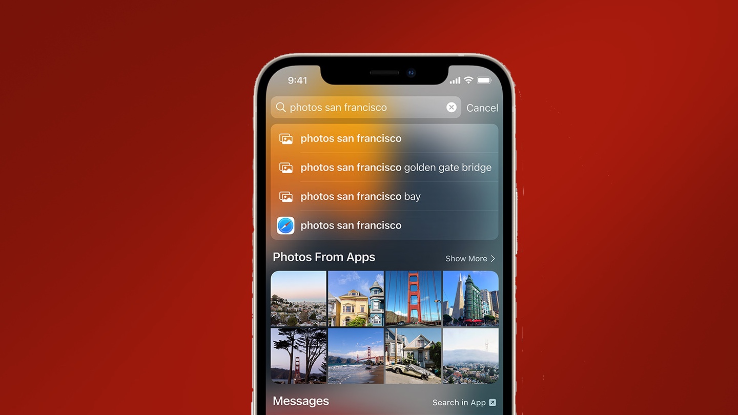 iOS 15 Spotlight image representing iPhone hidden features