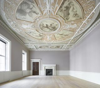 the renovated courtauld gallery in London and its rich interiors