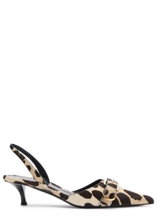 Voyou 45 Calf-Hair Slingback Pumps