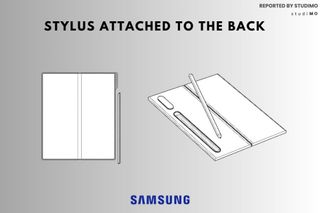A patented design for an attachable S Pen on the back of the Galaxy Z Fold 6