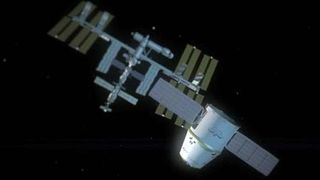 SpaceX depicts its Dragon spaceship's space station flight in this animation.