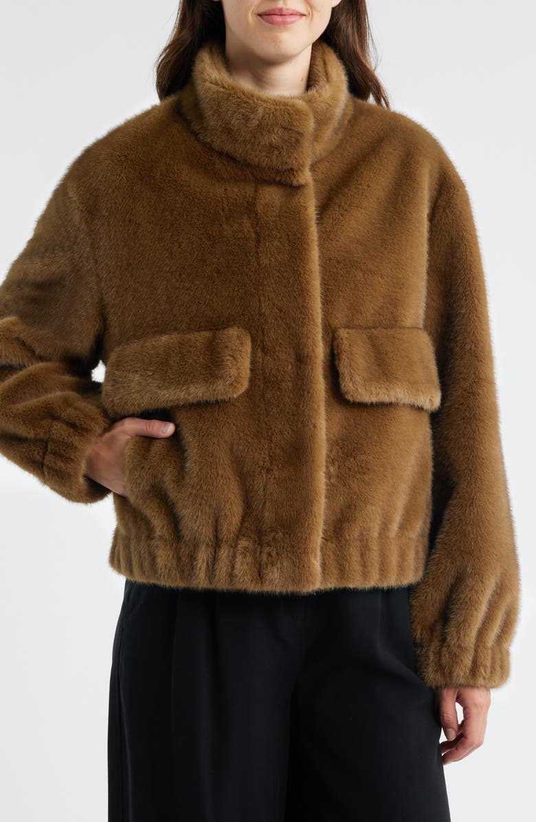 Faux Fur Bomber Jacket