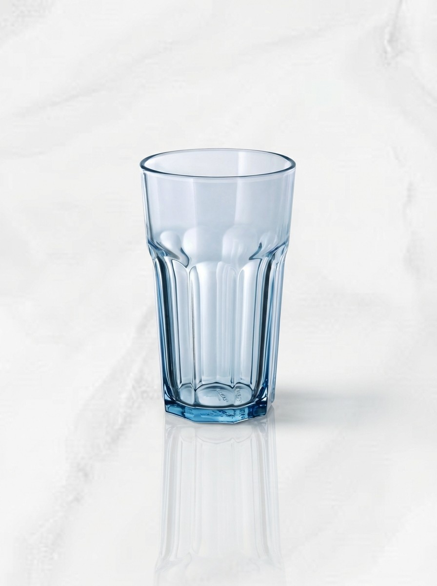 IKEA kitchenware in blue and walnut