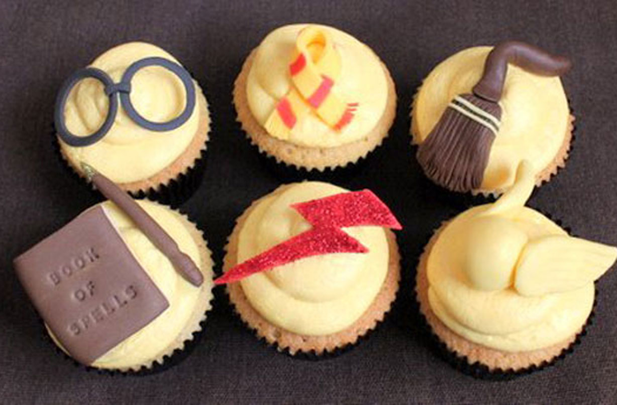 Harry Potter Inspired Cupcake Toppers Set Of 24 Wizard Birthday Party Decoration 