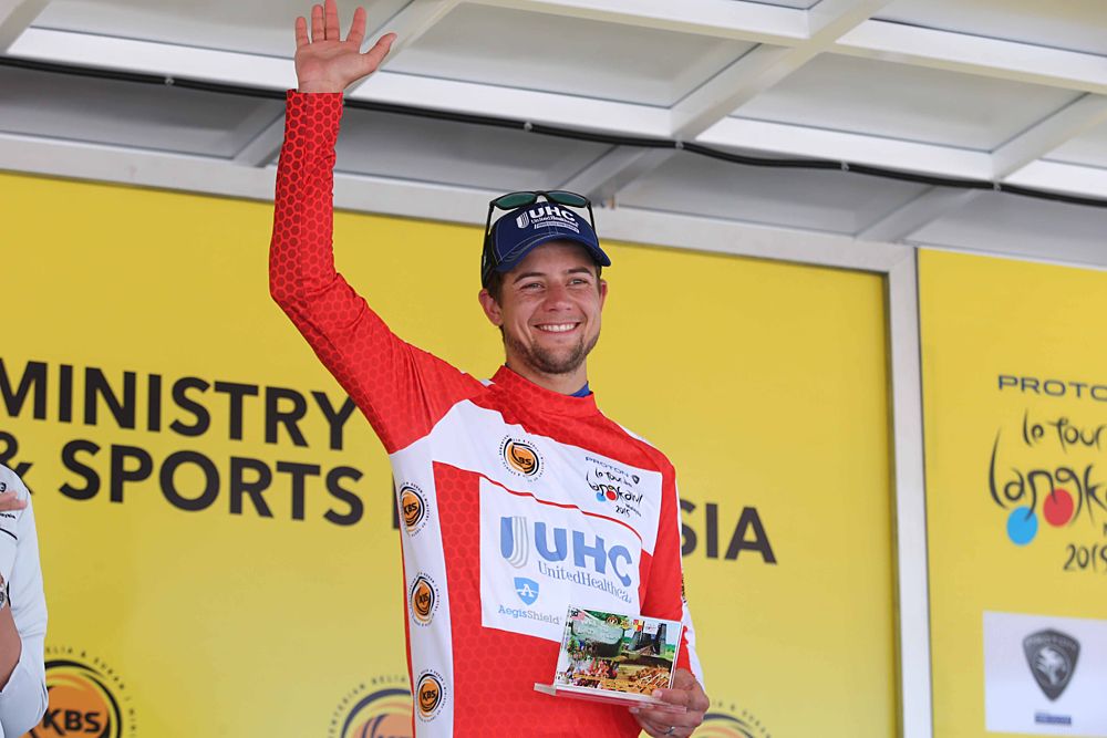 Kiel Reijnen (UnitedHealthcare) leads the mountain competition