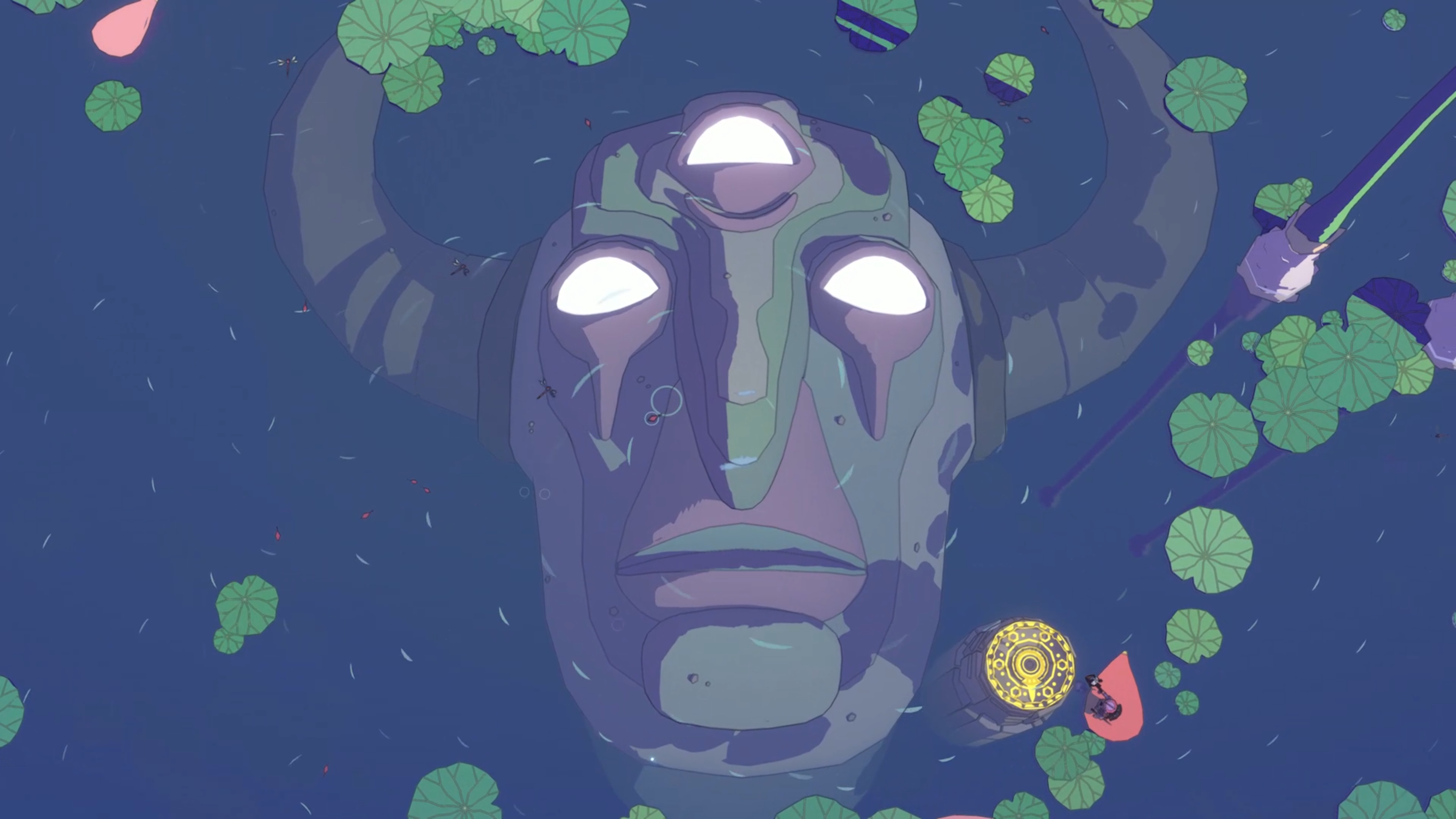 A big spooky god&#039;s face in Unexplored 2.