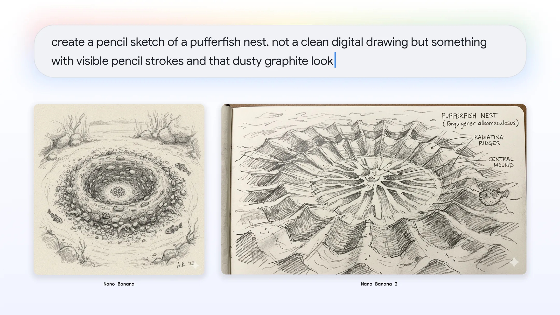 Google's sample images generated using Nano Banana 2