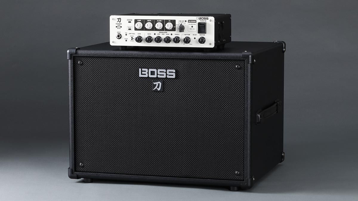 Boss Katana KTN500B-HD Bass Head and Katana Cabinet 112 Bass cabinet