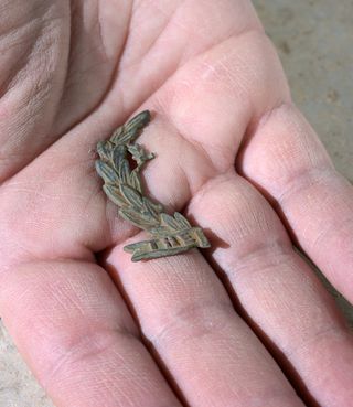 A fragment of a British WWI unit insignia was recently unearthed in a national park in Israel.