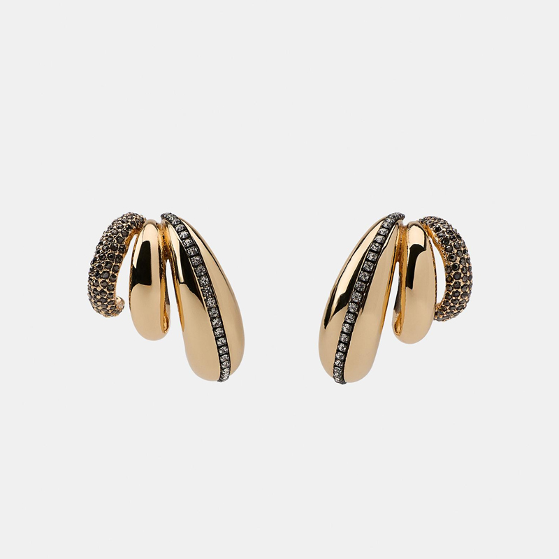 gold earrings zara